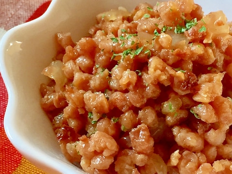 ダイエット応援☆大豆ミートの肉そぼろ風